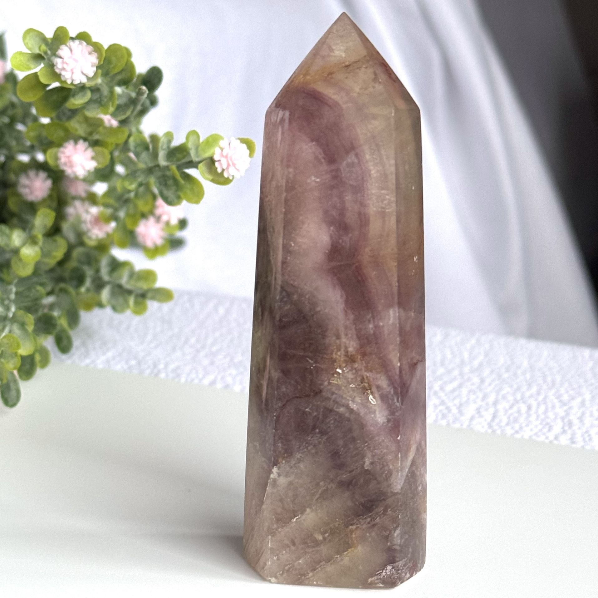 Fluorite Quartz Tower