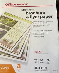 BROCHURE AND FLYER PAPER…