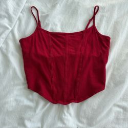 Hollister Corset Top W/ Built In Bra