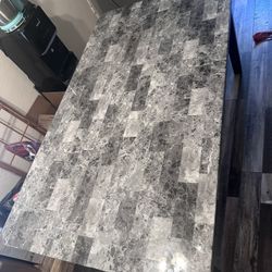 66” Marble Kitchen Table No Chairs 
