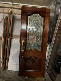 30X80 Solid Cheery Doors Without Hardware! Exterior Doors