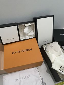 Empty empty Gucci Louis Vuitton Chanel Tiffany & Co. for Sale in