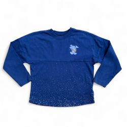 Disney World 50th Spirit Jersey Shirt Youth Blue Sparkle Glitter Girls