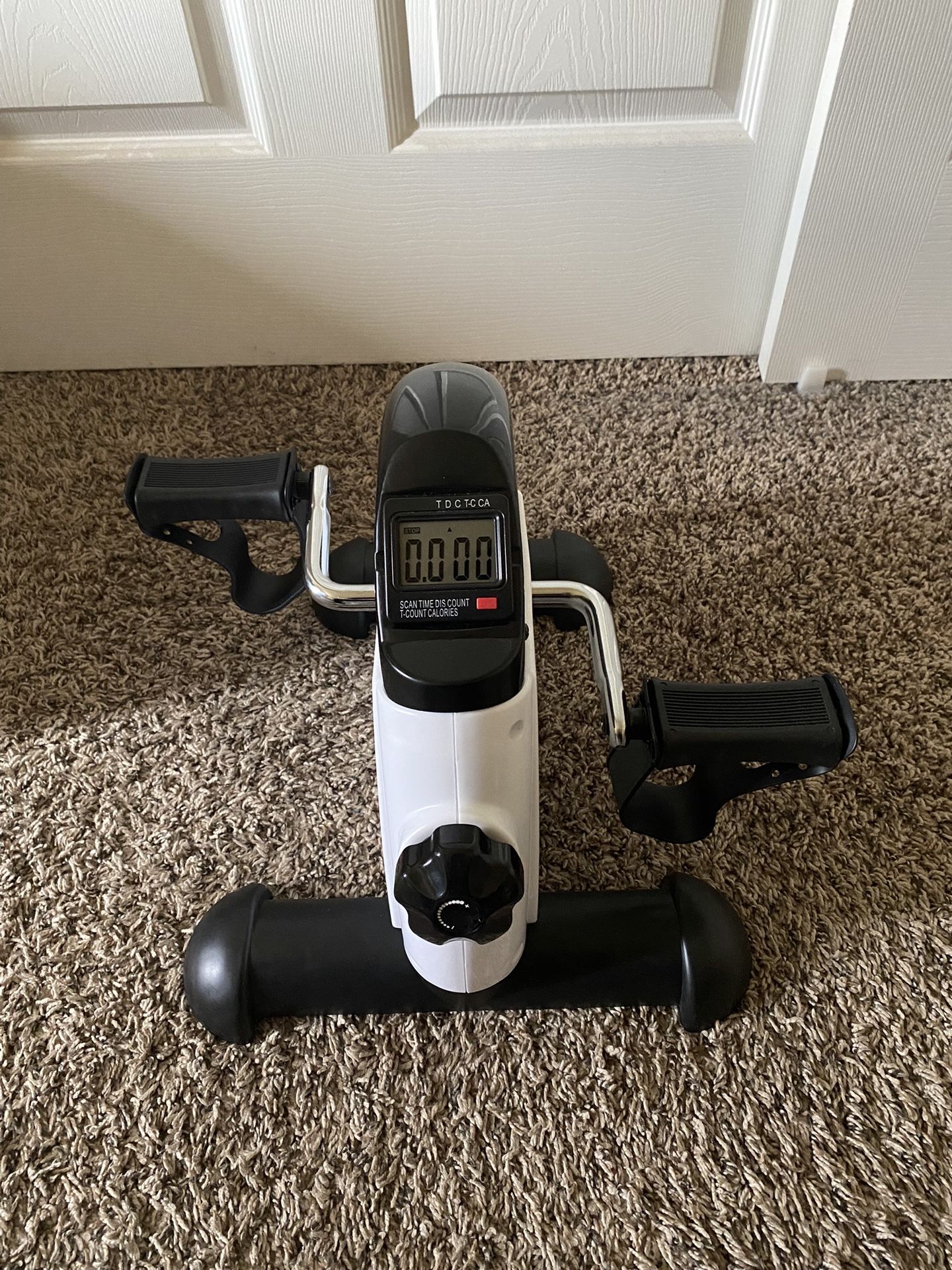 Mini Exercise Bike, himaly Under Desk Bike Pedal Exerciser Portable Foot Cycle Arm & Leg Peddler Machine with LCD Screen Displays