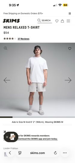 Skims MENS RELAXED T-SHIRT