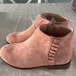 Big Girls Booties Pink Size 4