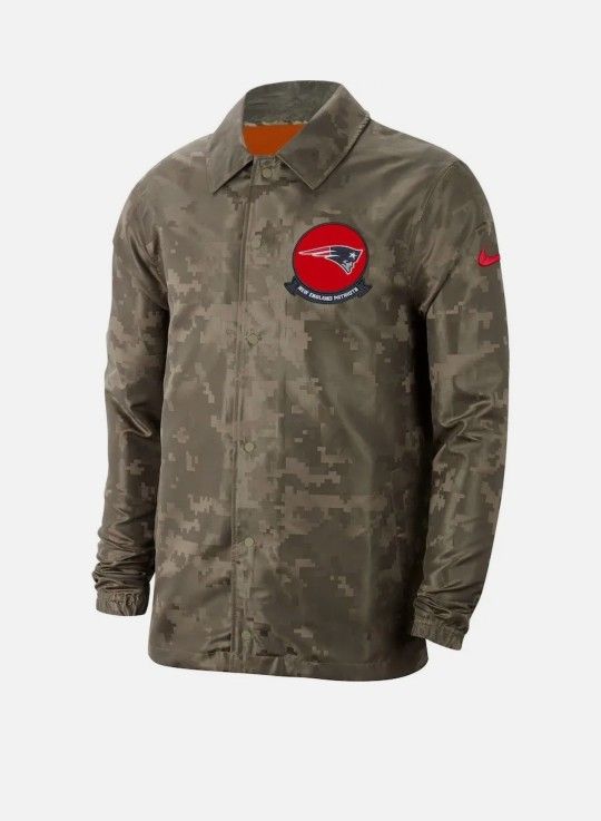 Nike Salute To Service New England Patriots Repel Camo Jacket Size XL