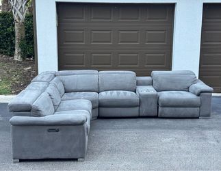 Sofa/Couch Sectional - Electric Recliners - Microfiber - Delivery Available 🚛