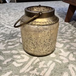 Gold Candle Lantern