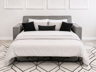Gray Fabric Sleeper Sofa Bed