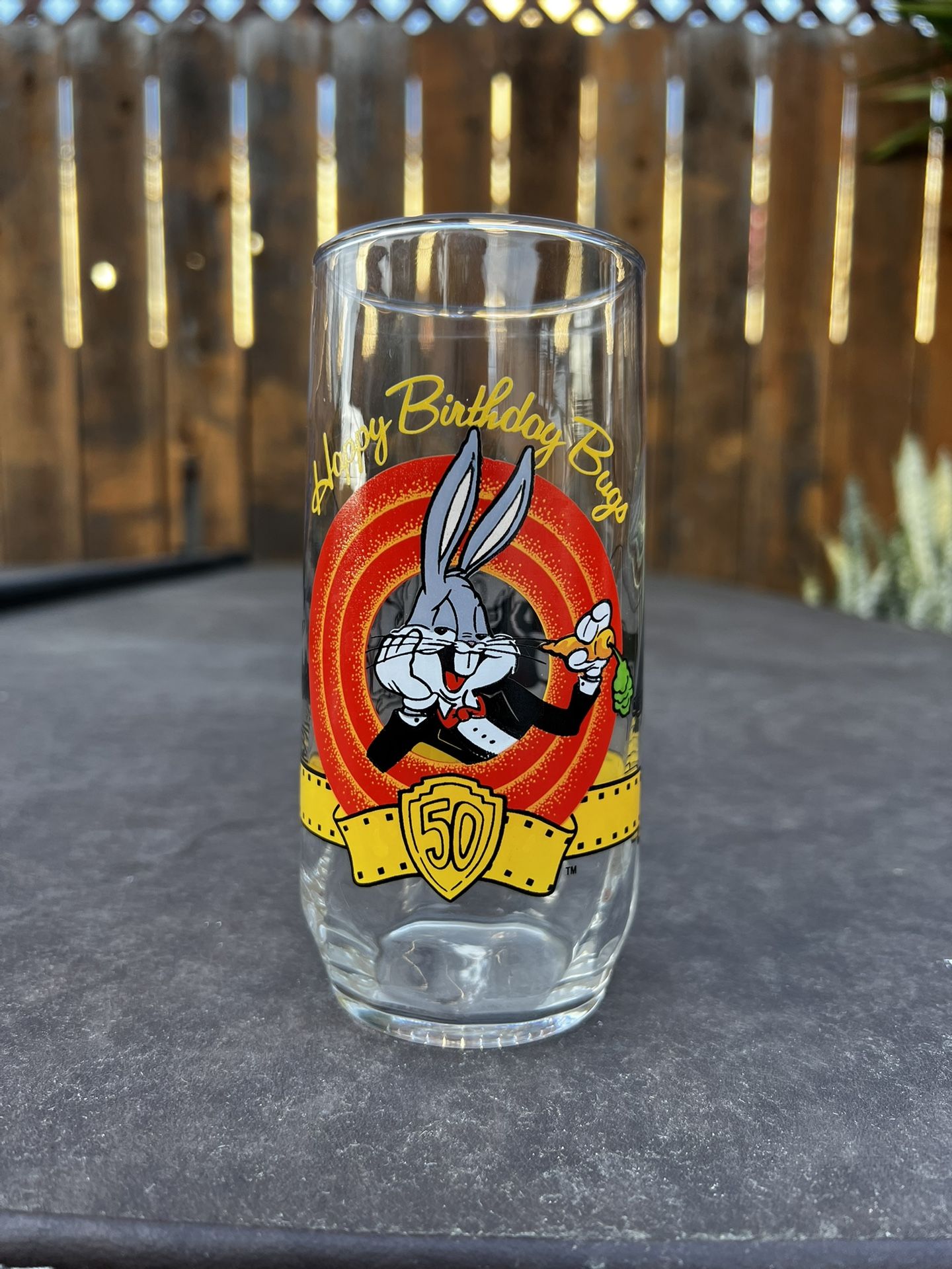 Vintage Bugs Bunny 50th Anniversary Glass 1999