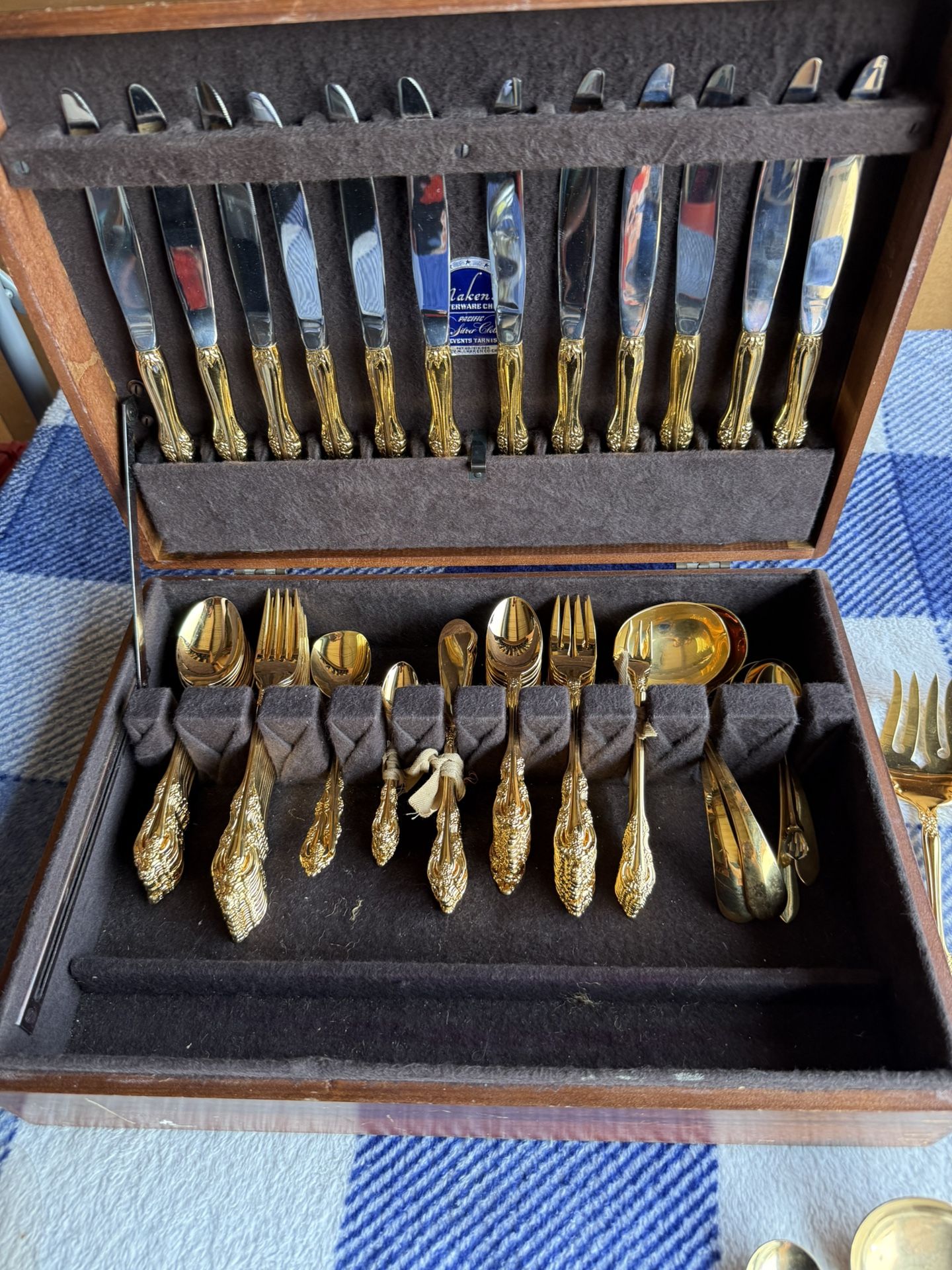 Community, gold plated silverware