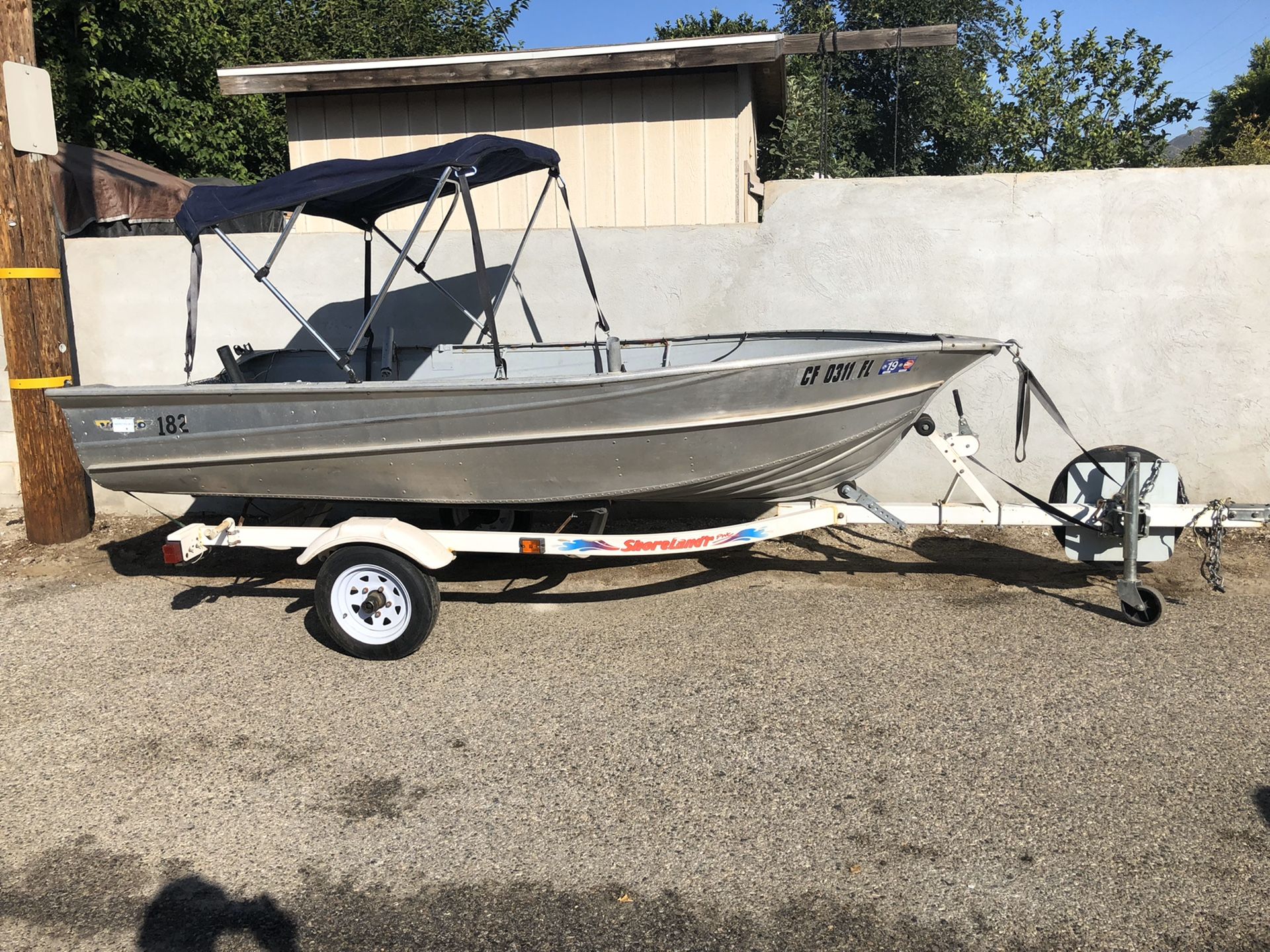 12 foot Aluminum fishing boat