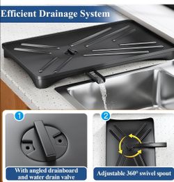 Drying rack with drainage