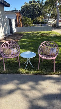 Patio table and chairs