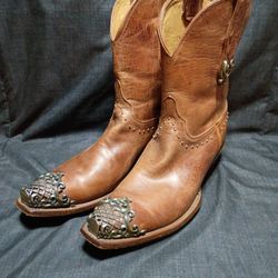 Lucchese Cowgirl Boots Size 10 Rare Handmade