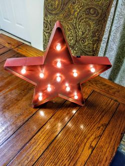 Star with lights