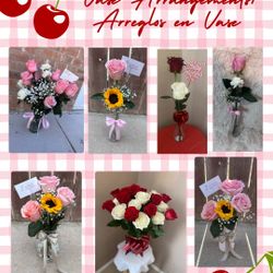 Valentines vase Arrangements 