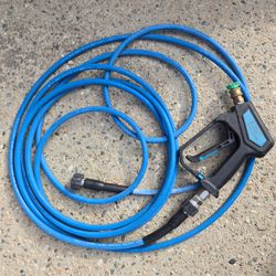 Power Washing Hose and Nozzle