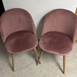 Pink chairs