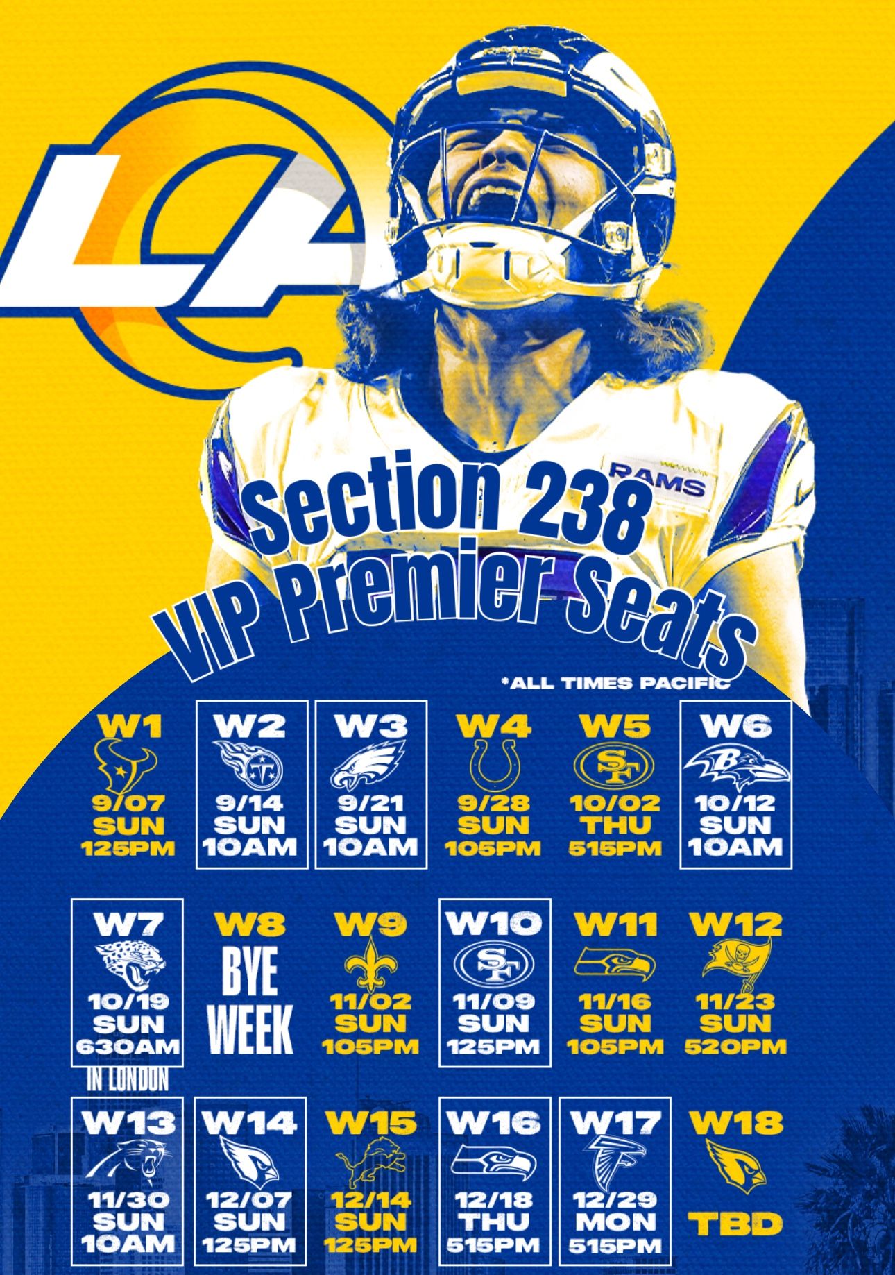 Rams VIP Football Tickets And Parking 