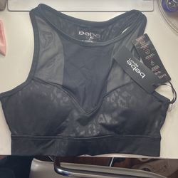 Bebe Cheetah Print sports bra