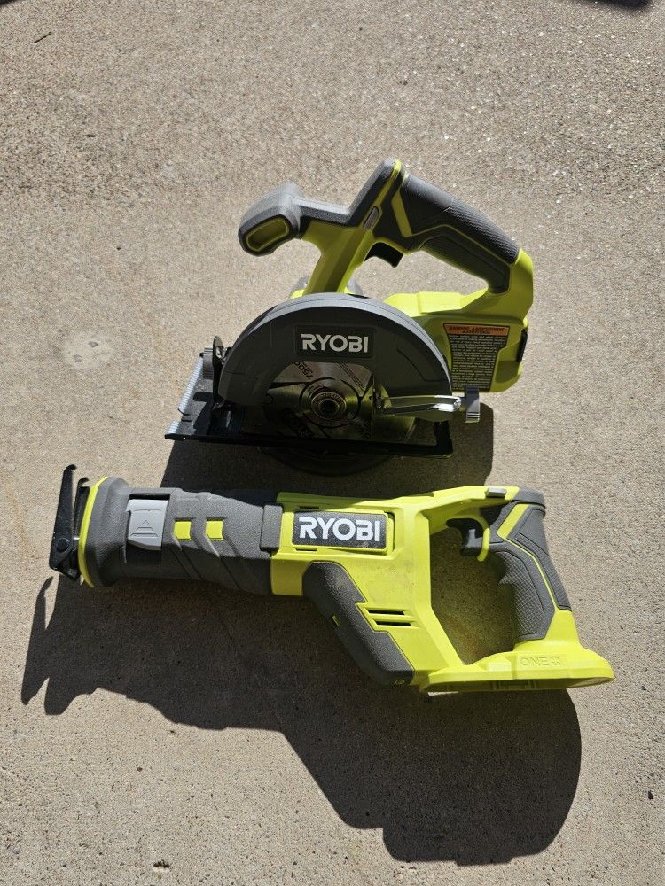 Ryobi Sawzall & Circular Saw No Battery W/Bag