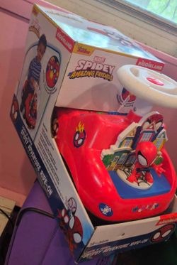 Brand new still in a boxed Spidey adventure ride on toy.