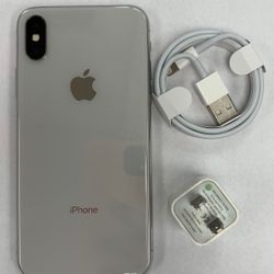 Factory unlocked apple iphone X 64 gb, store warranty! 