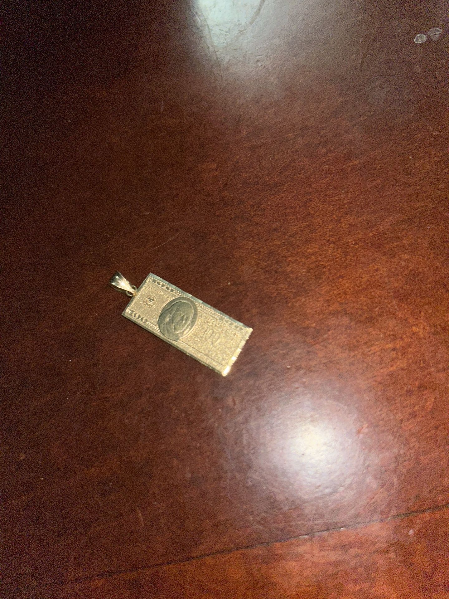 14k Gold Hundred Pendant