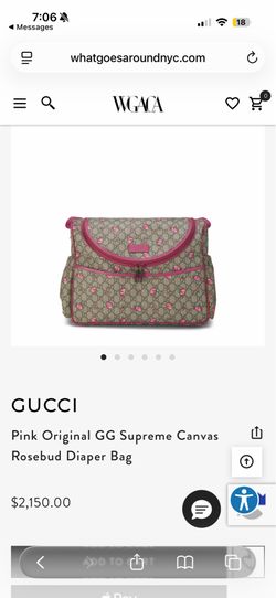 Gucci diaper bag