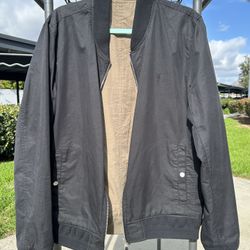 All Saints Reversible Basset Ramskull Bomber Jacket Size M