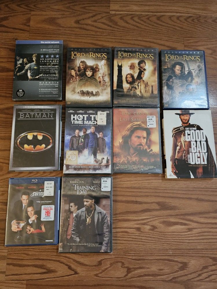 Unopened Dvd's And Blu-ray