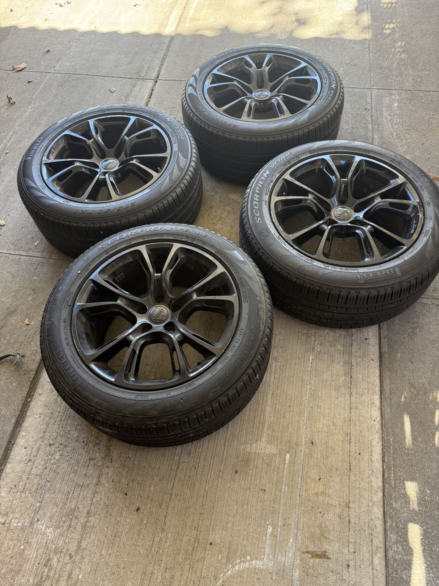 4 Mopar SRT8 20" Wheels for 2012-2014 Grand Cherokee WK2