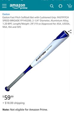 Easton Fast Pitch Softball bat