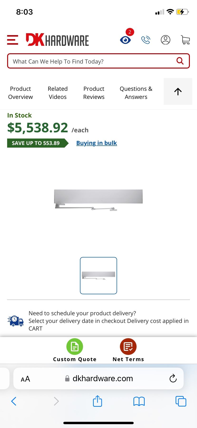 Door closer Senior Swing