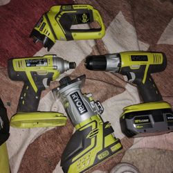 4 Ryobi Power Tools 