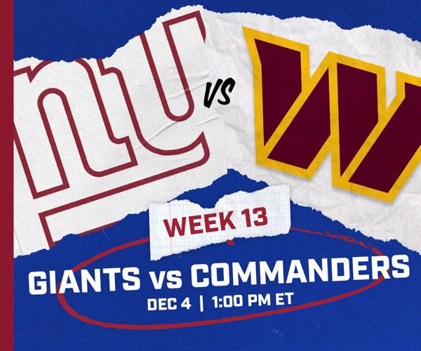 Tickets To Giants Vs Commanders And A Parking Pass