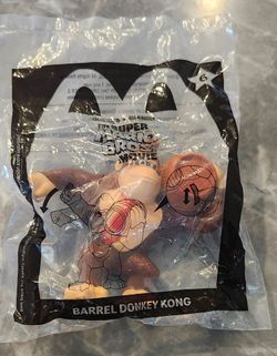 New Sealed McDonald's Super Mario Bros Movie Happy Meal Toy Barrel Donkey Kong #6