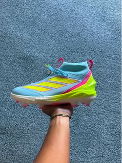 Adidas Adizero Impact+ 2.0 TPU Baseball Cleats Blue Pink Men's Size 10.5