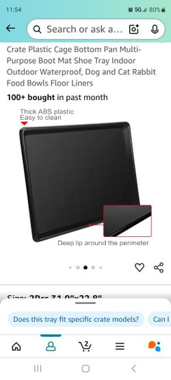 Hard Plastic Tray For Pet Crate