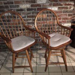 Swivel Armchairs (counter height)