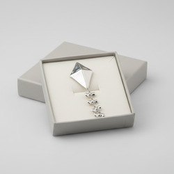 Vintage Sterling Silver Taxco Kite Pendant