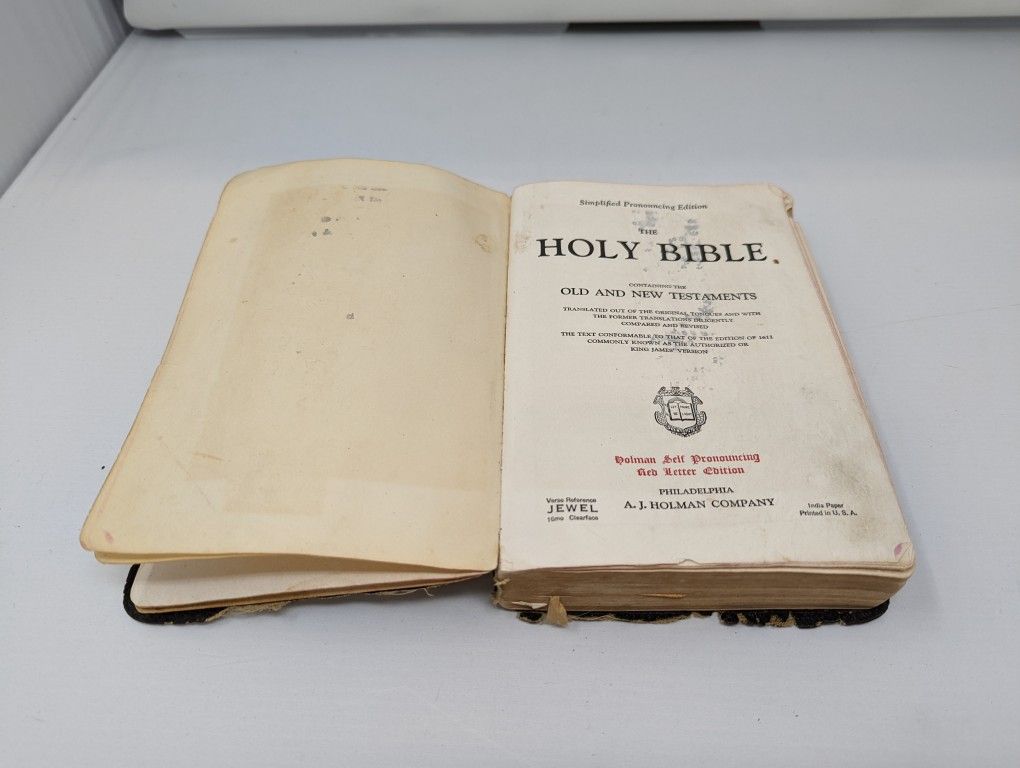 Vintage The Holy Bible A.J Holman