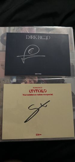 Enhypen signed postcard
