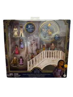 Disney Wish Kingdom of Rosas 15pc Character Small Doll Set New with Box 