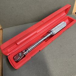 Snap On 3/8" Drive Flex Swivel Head Click Torque Wrench QJFR275E 5 – 75 FT-LBS
