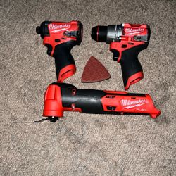 Milwaukee M12 Fuel Brushless Drills and Multi Tool  Tools Only 