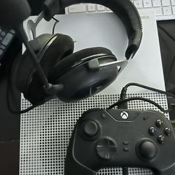 Xbox One S. With Wolverine Controller And Headset 