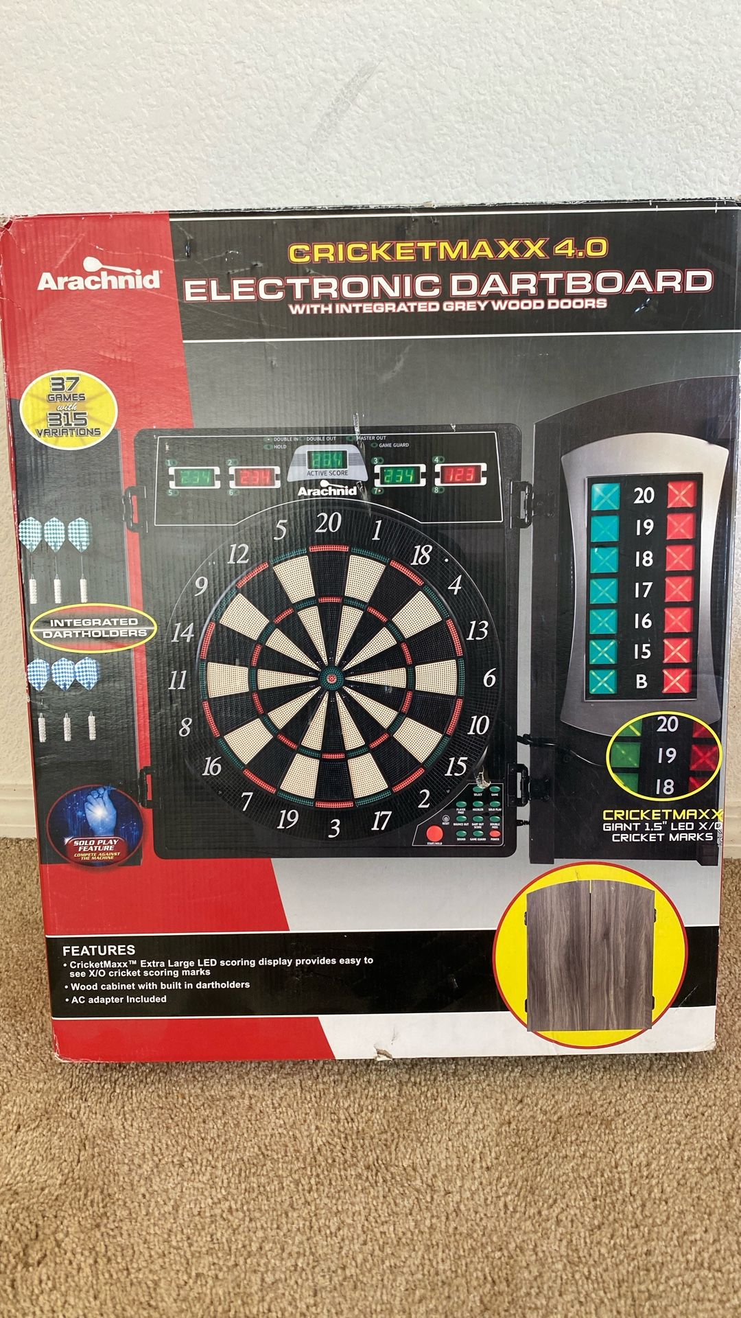 Electric Dart Board Arachnid Cricket max 4.0